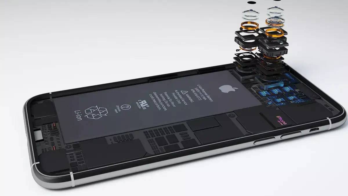 Internal Structure of Mobile Phone 3D model