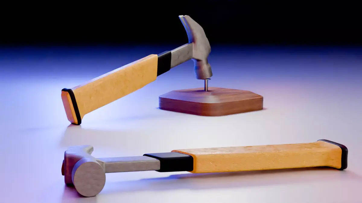 hammer Free low-poly 3D model 10