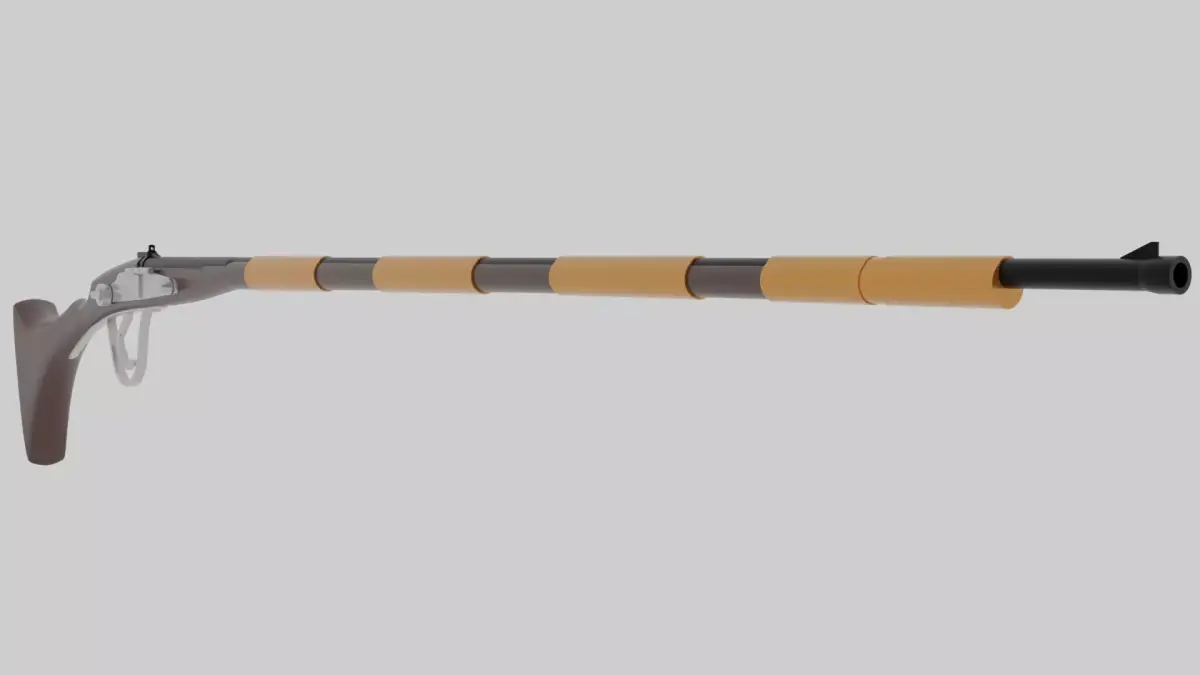 Tusken Cycler Rifle C 3D model