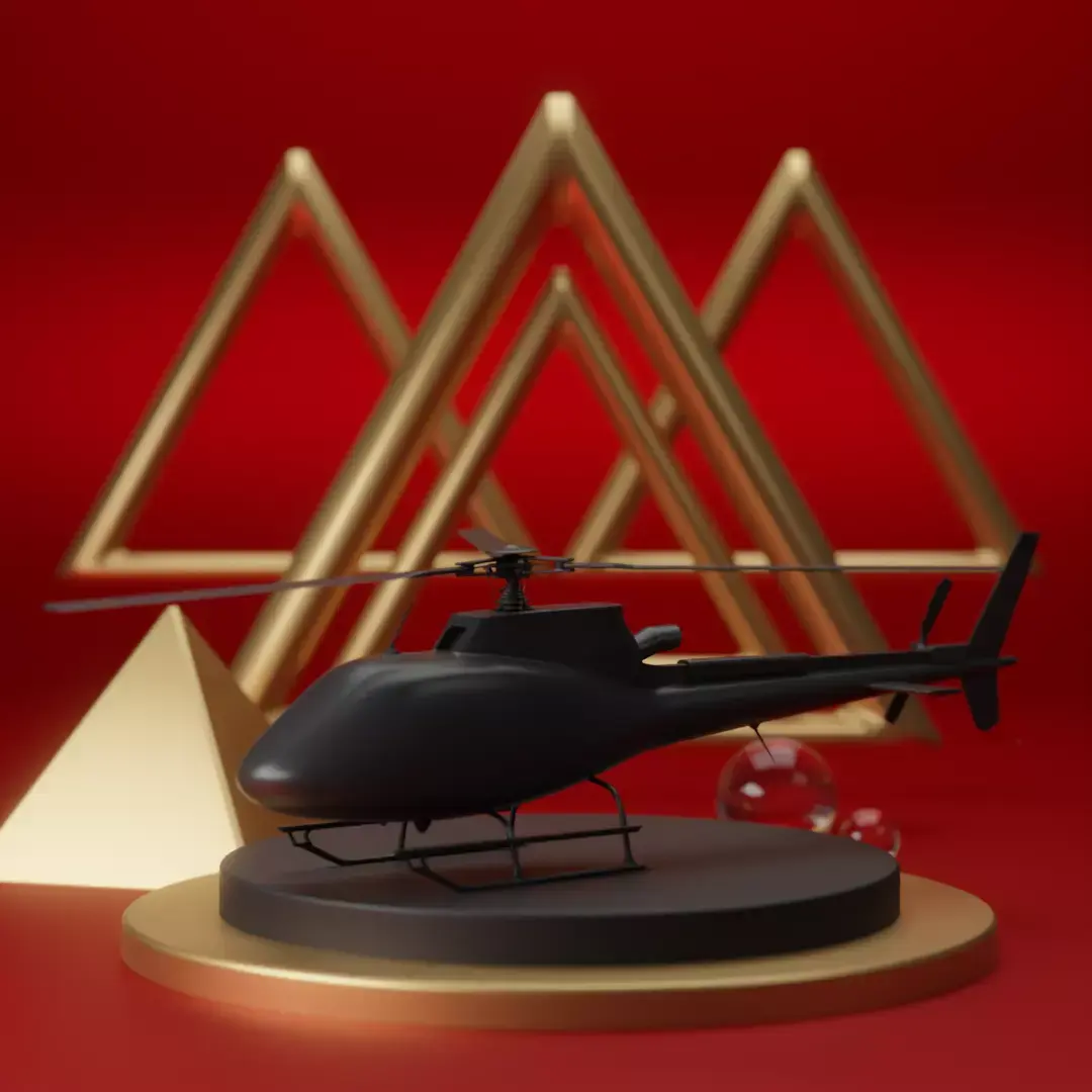 Airbus H125 3D print model