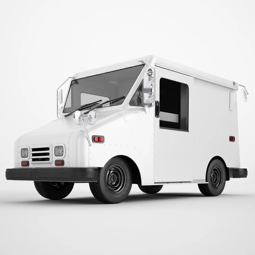 Mail Truck 04 3D model