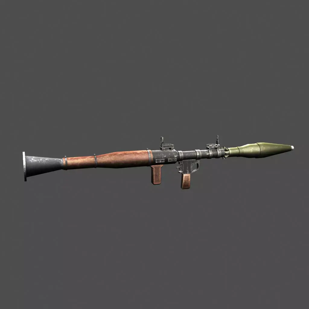 RPG-7 game ready military weapon Free low-poly 3D model