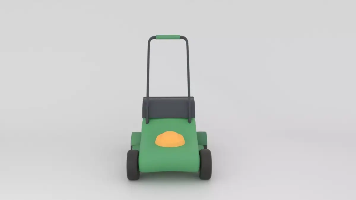Lawn Mower Low-poly 3D model Low-poly 3D model