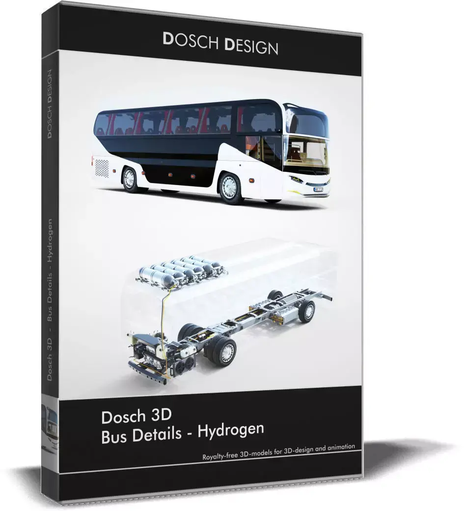 DOSCH 3D - Bus Details - Hydrogen 3D model