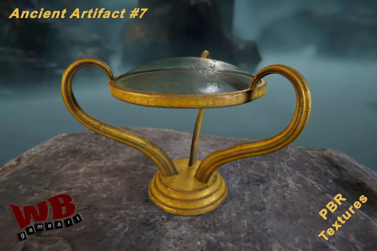 Ancient Artifact 7 Low-poly 3D model
