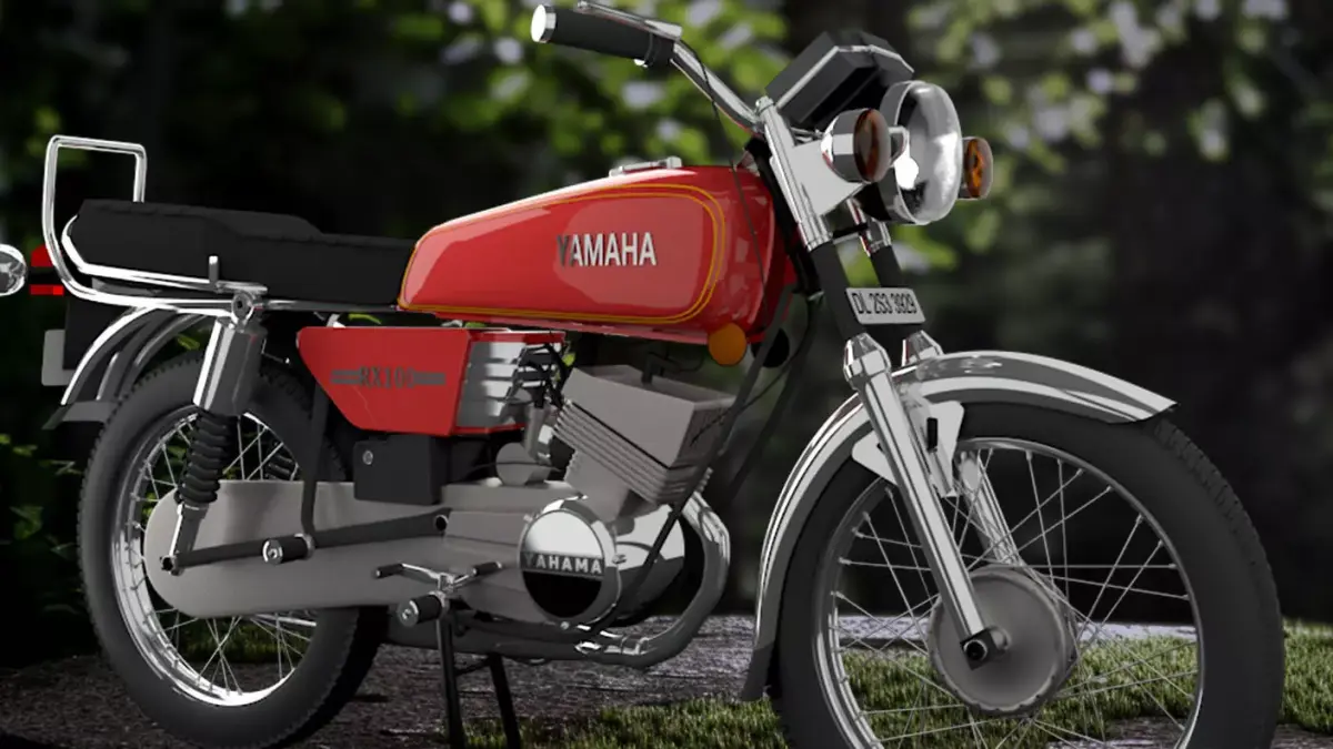 Yamaha RX100 Motorbike 3D model 3D model