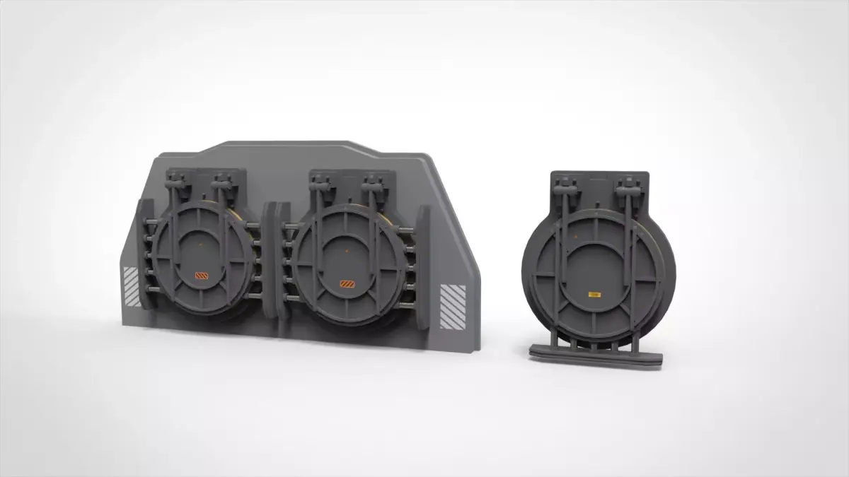 sci fi hatch 2 3D model