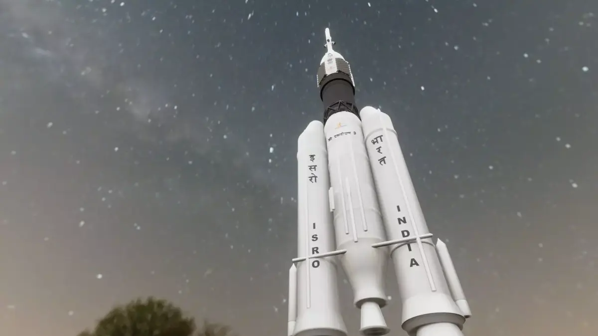 ISRO Human Rated LVM3 Rocket 3d Model Low-poly 3D model