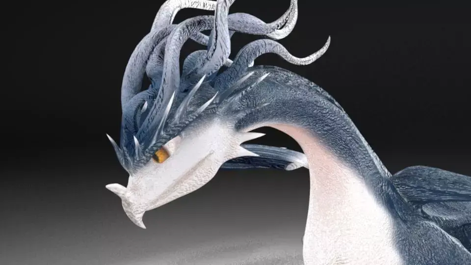 Dragon 3D model 9