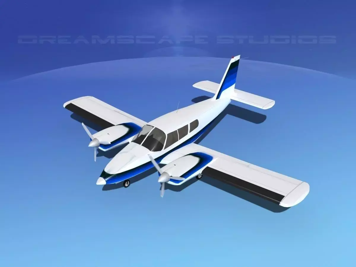Piper PA-34 Seneca V11 3D model