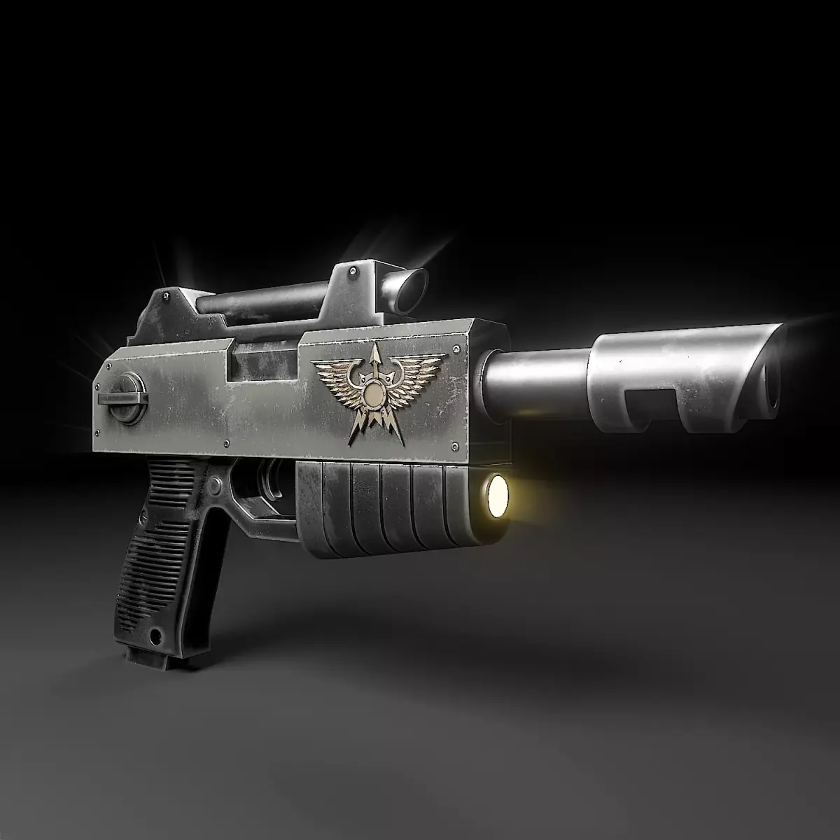 Imperial Laspistol Low-poly 3D model