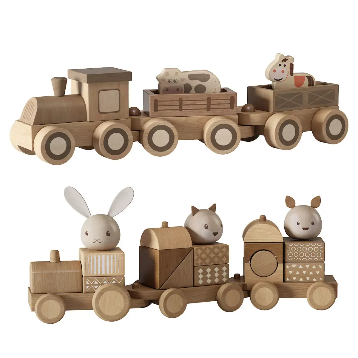 Wooden Toys 02 3D model
