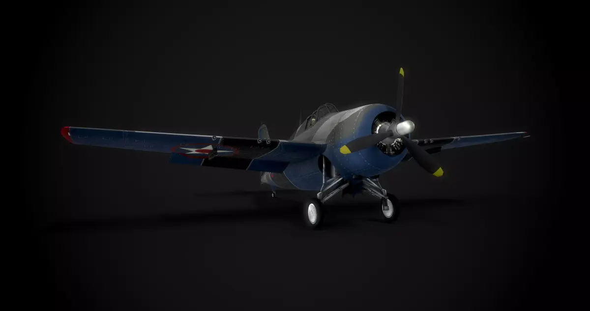 WW2 Grumman F4F Wildcat 3D model