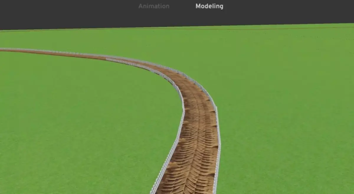 Road offroad  Low-poly 3D model