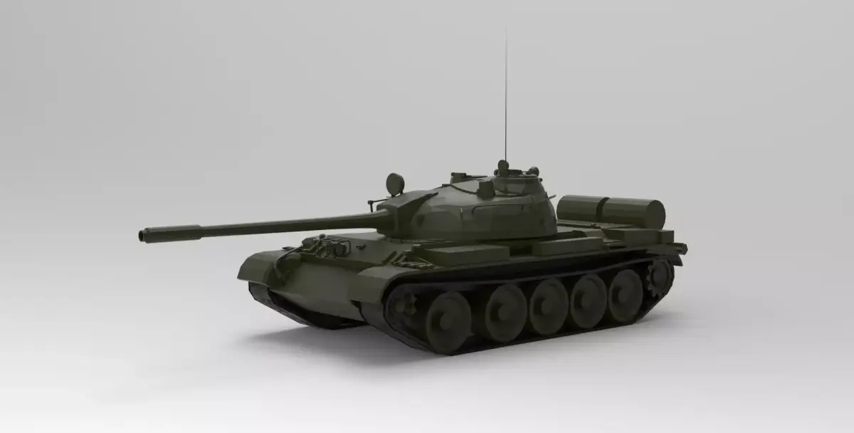 T-55 tank 3D model