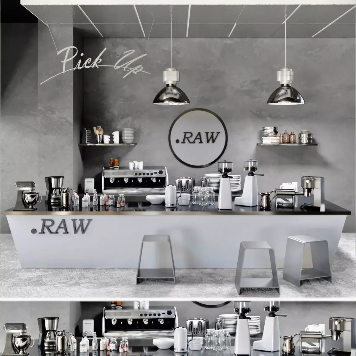 Coffee Shop 2 3D model get
