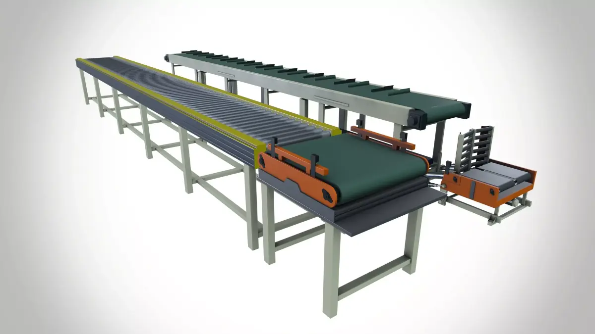 Motorized Conveyor Belt 3D model