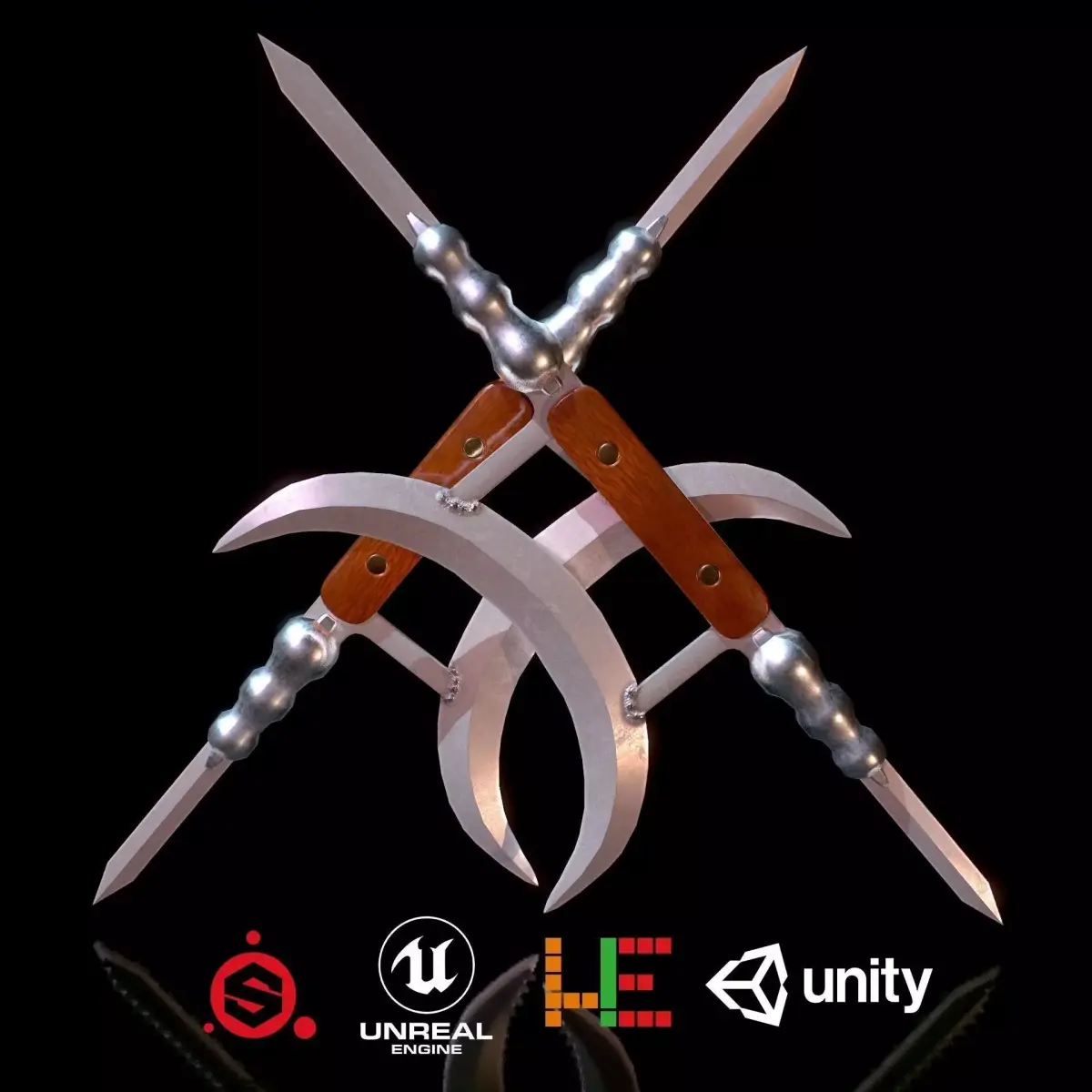 HIE Game Ready Emeici Low-poly 3D model