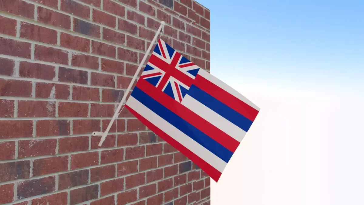 Flag of Hawaii 3D model