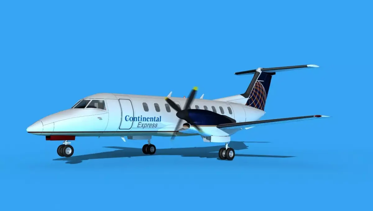 Embraer EMB120 Continental Airlines 3D model