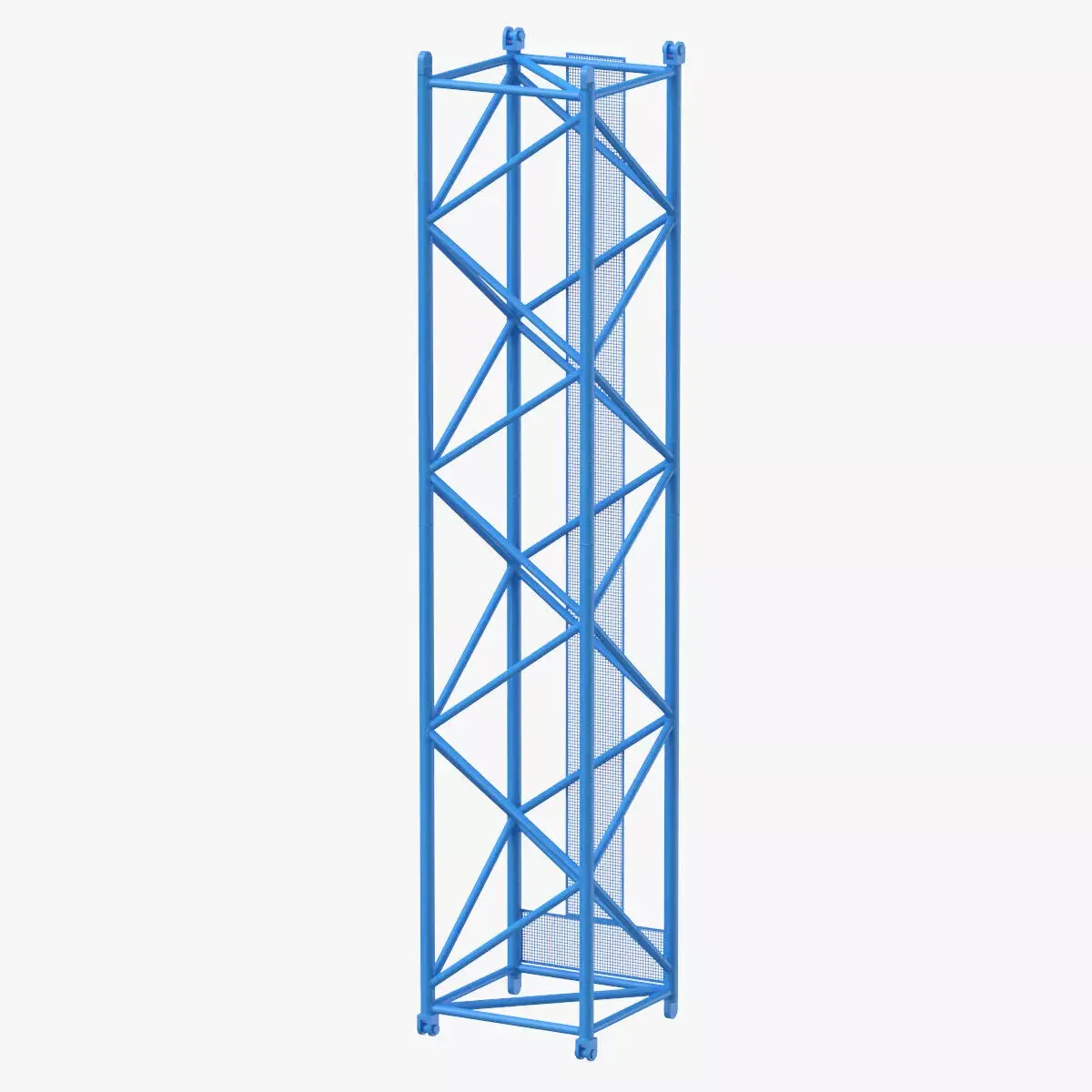 Crane L Intermediate Section 12m Blue 3D model