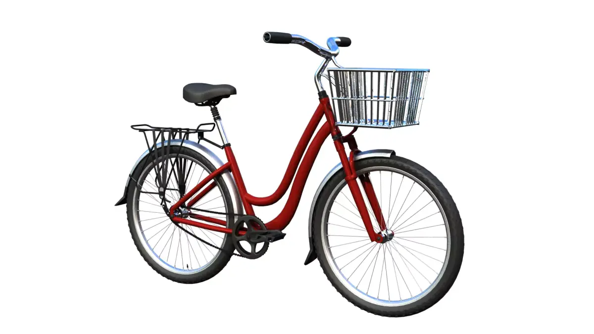 cartoon bicycle rigged 3D model