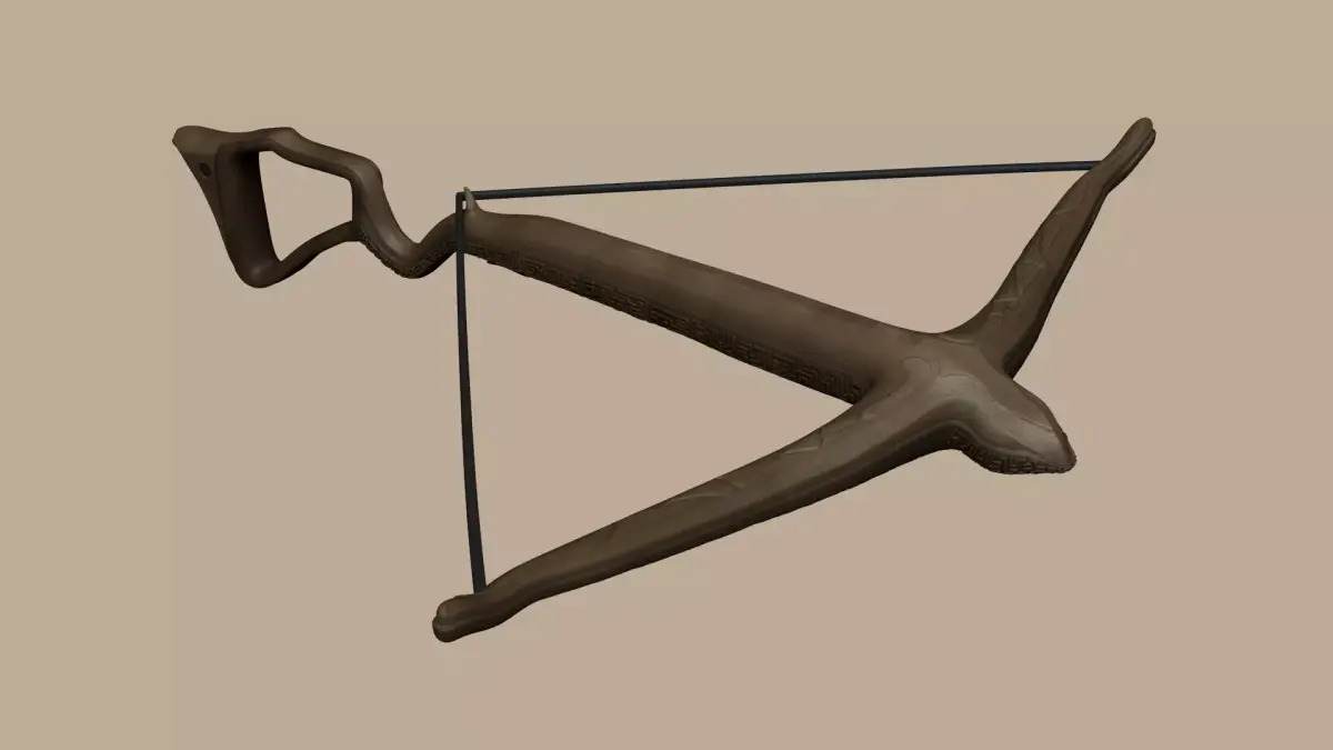 Wood Crossbow - Simple Weapon Low-poly 3D model