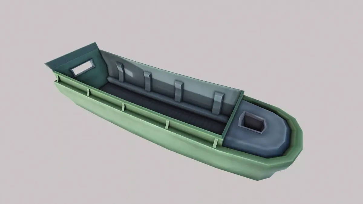 Landing Boat Low-poly 3D model