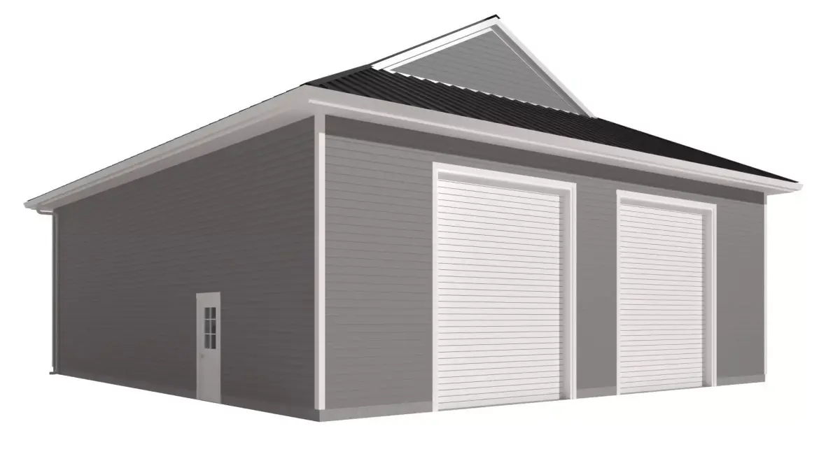 Garage-008 Low Poly 3D model