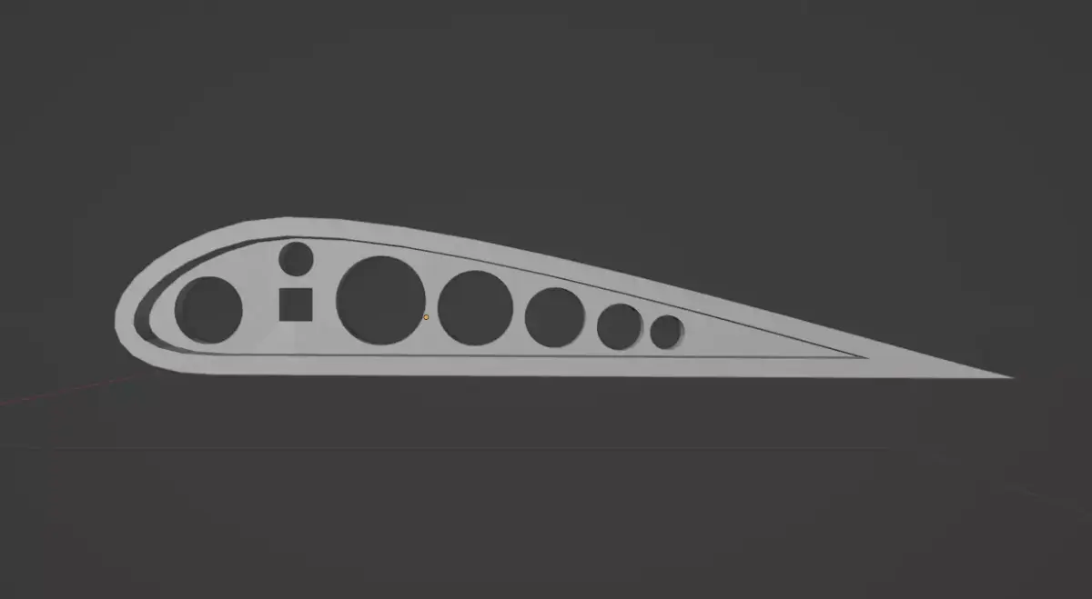 Plane Rib Airfoil Free 3D print model