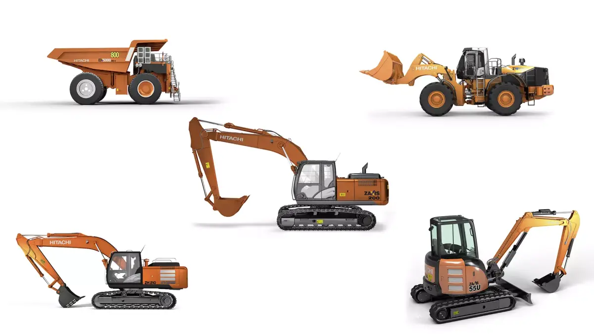 Hitachi Construction Machinery Collection - All Models Rigged 3D Model Pack