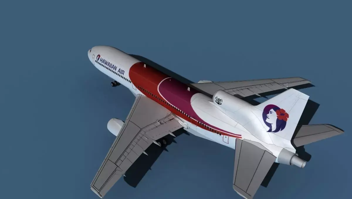 Lockheed L-1011-50 Hawaiian Air 3D model