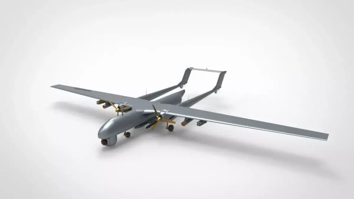 TAI Anka Turkish Drone UAV 3D model