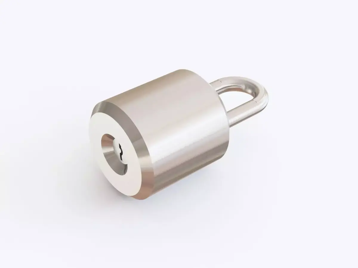Padlock 01 3D model