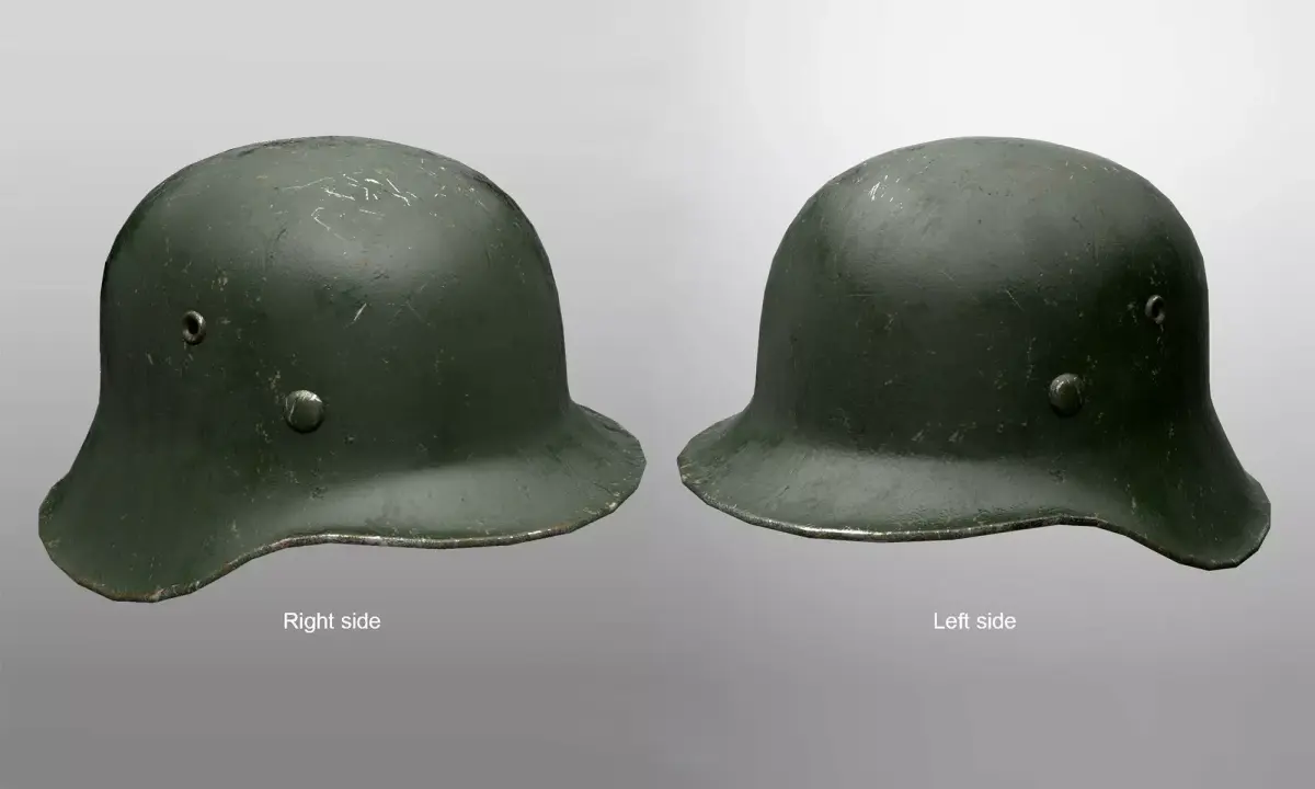 German M42 Stalhelm helmet PBR Textured Low-poly 3D model
