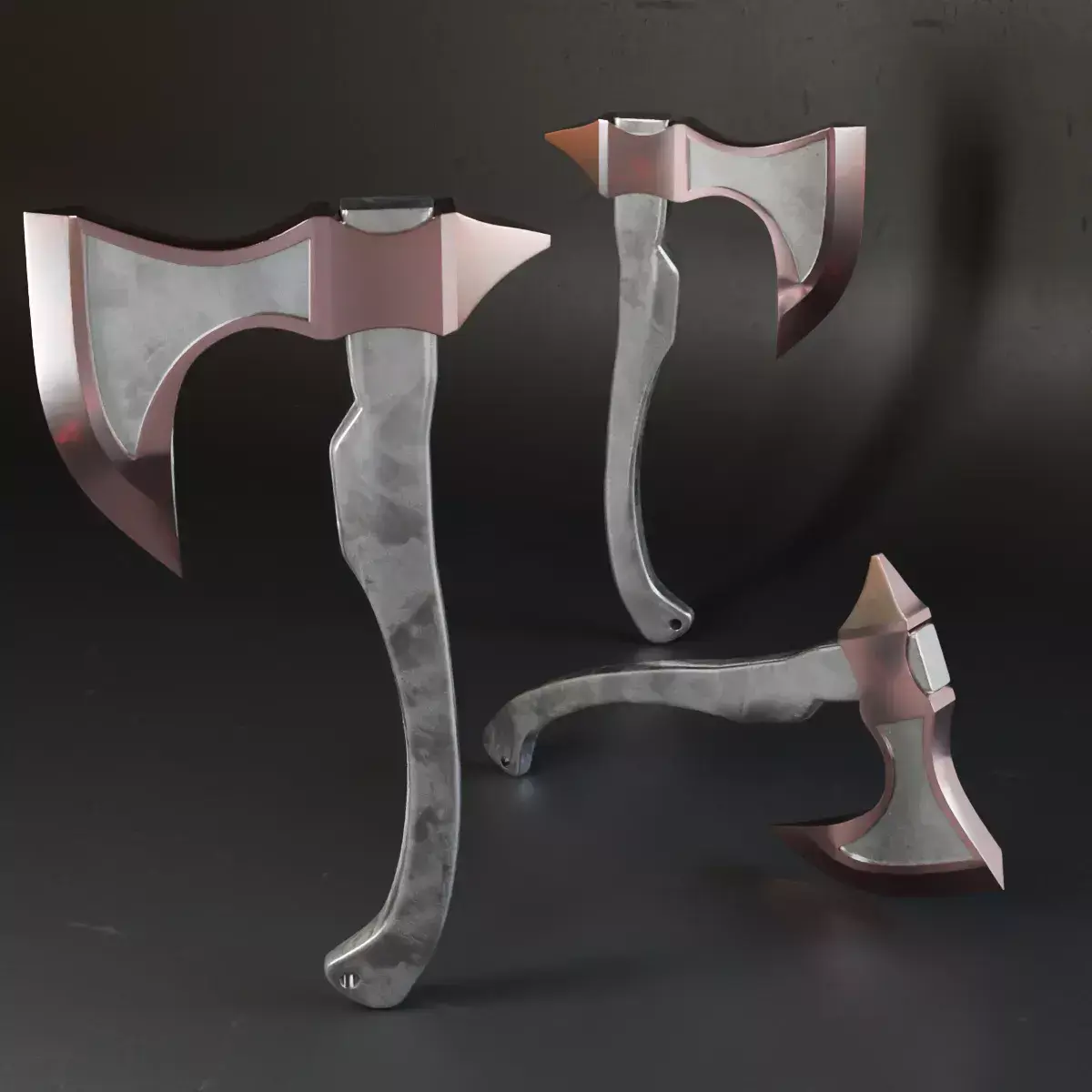 Mk Axe Lowpoly 001 Free 3D model