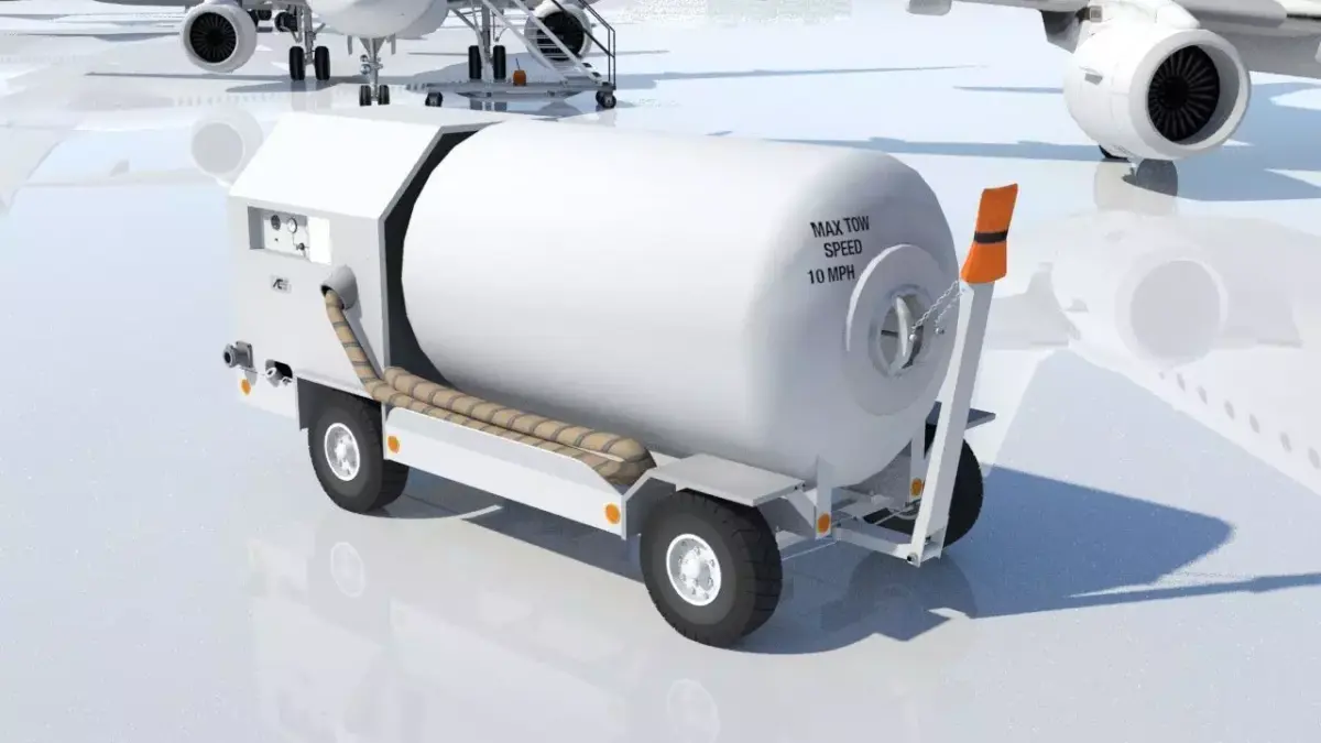 Airstarter ACE 500 ground support airport equipment Low-poly 3D model