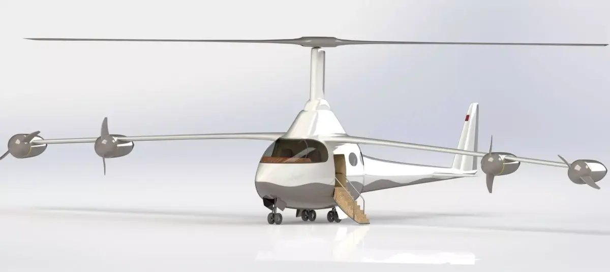eVTOL Airplane 3D model