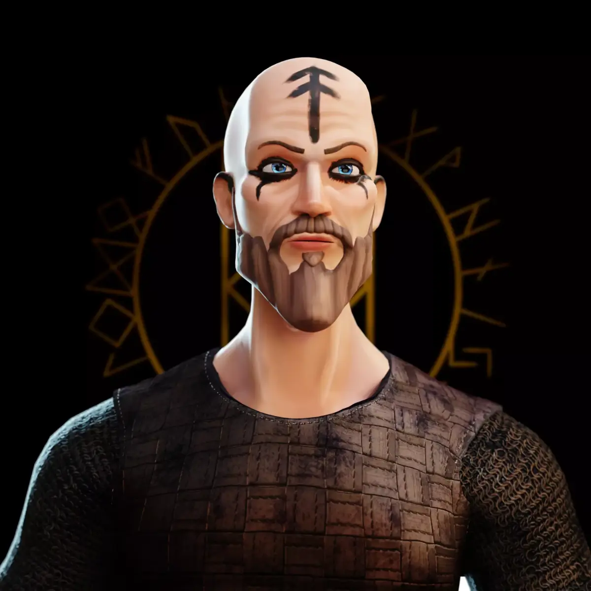 Floki Viking Low-poly 3D model