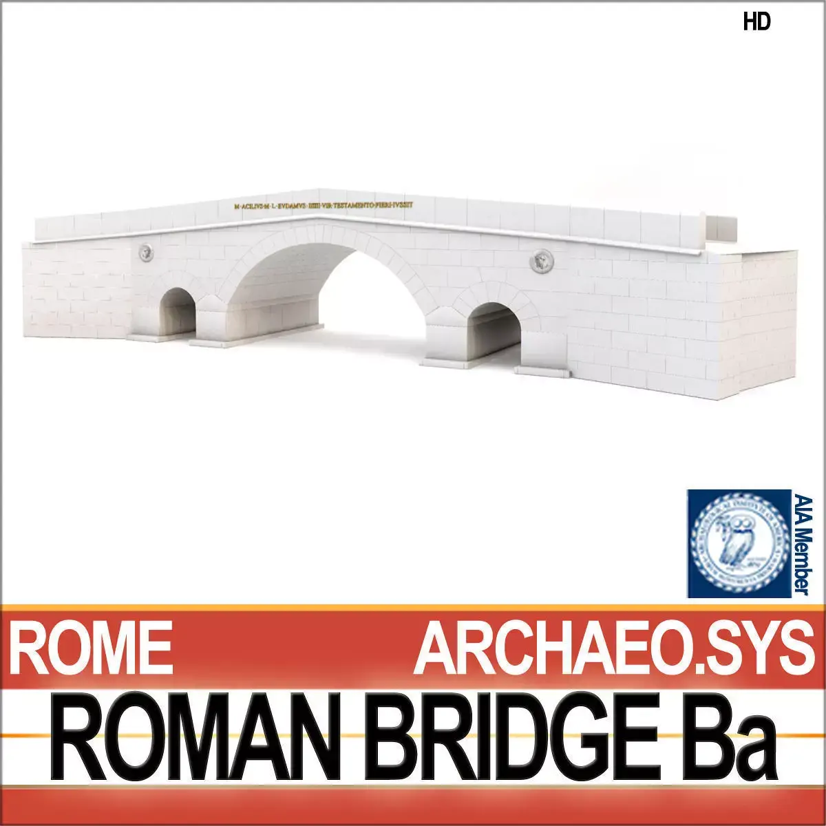 Roman Bridge Ba 3D model