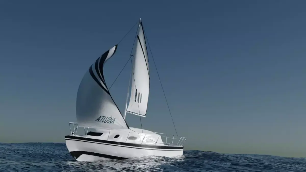 Sailboat Scene Free 3D model