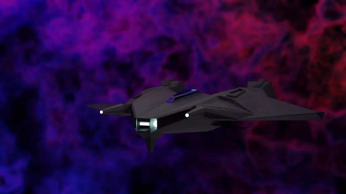 Space Aircraft FREE Low-poly 3D PBR model game ready Free low-poly 3D model