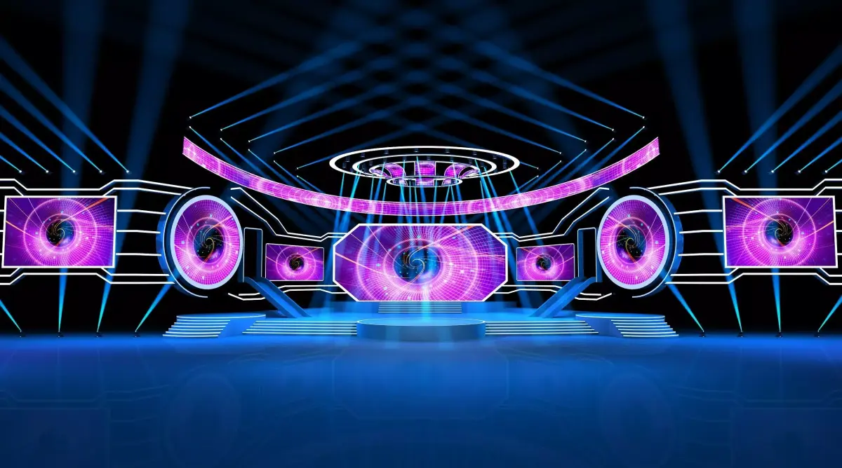 Concert company conference stage design 3D model