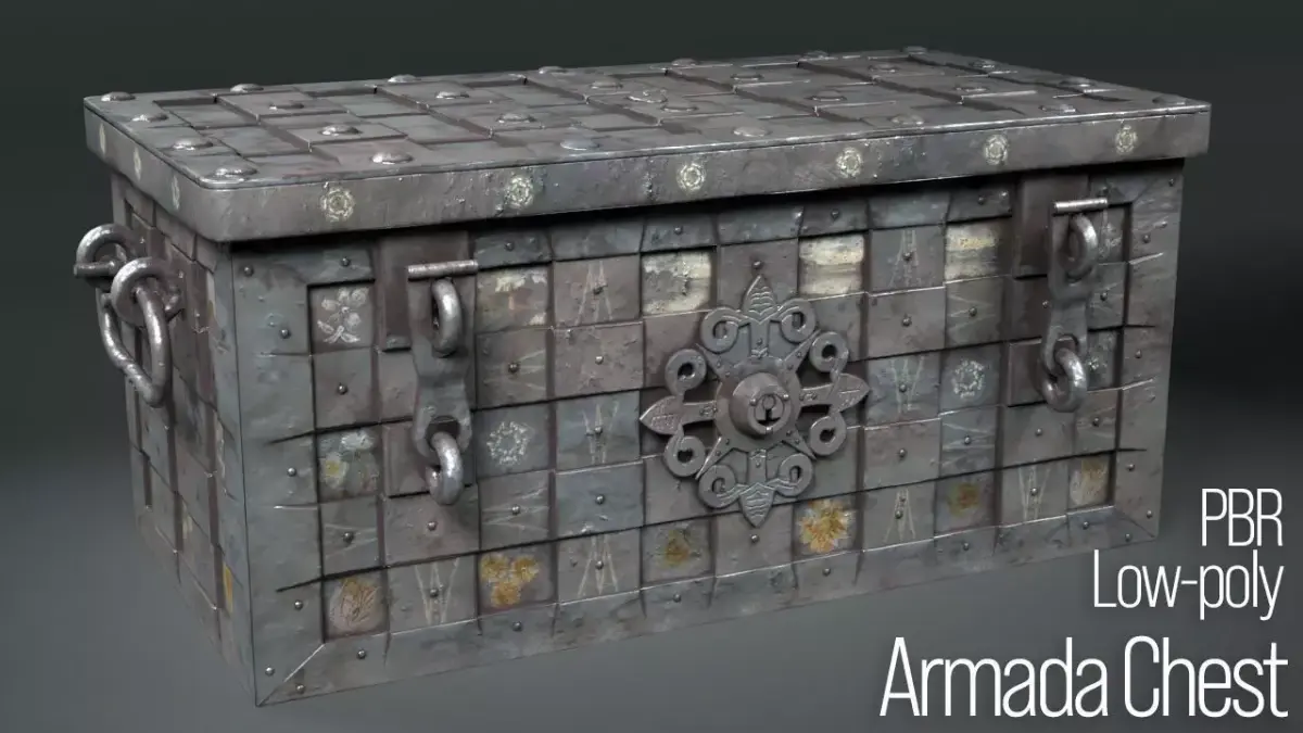 Armada Chest Low-poly 3D model
