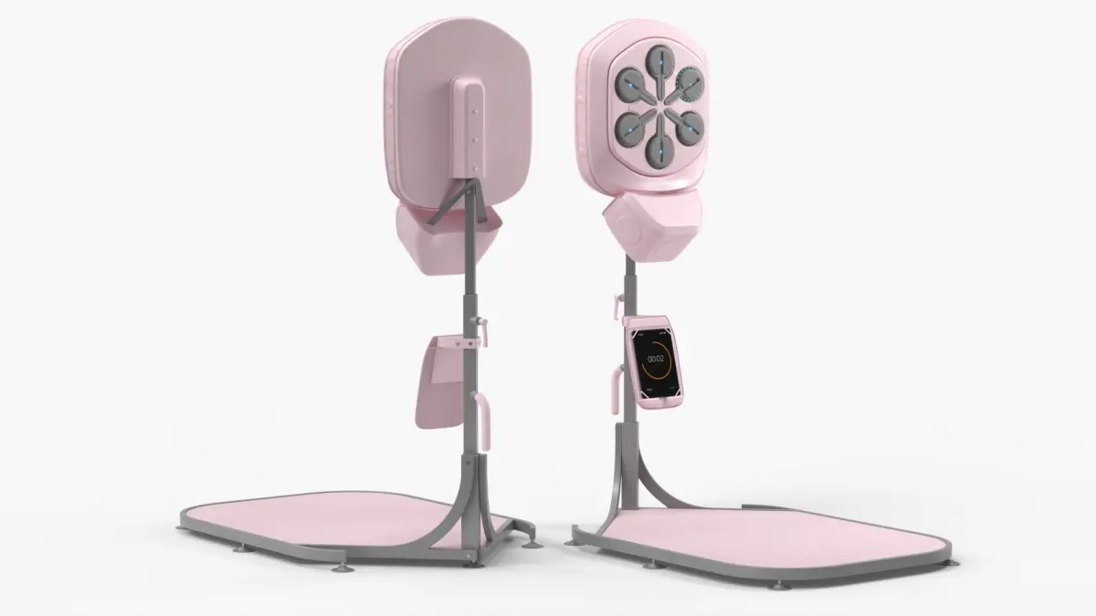 Floor Boxing Reflex Station Pink 3D model