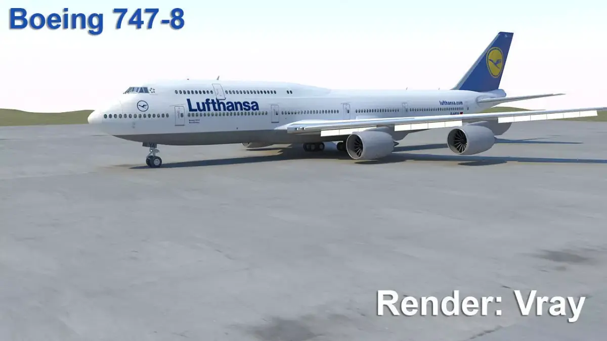 B 747-8 3D model