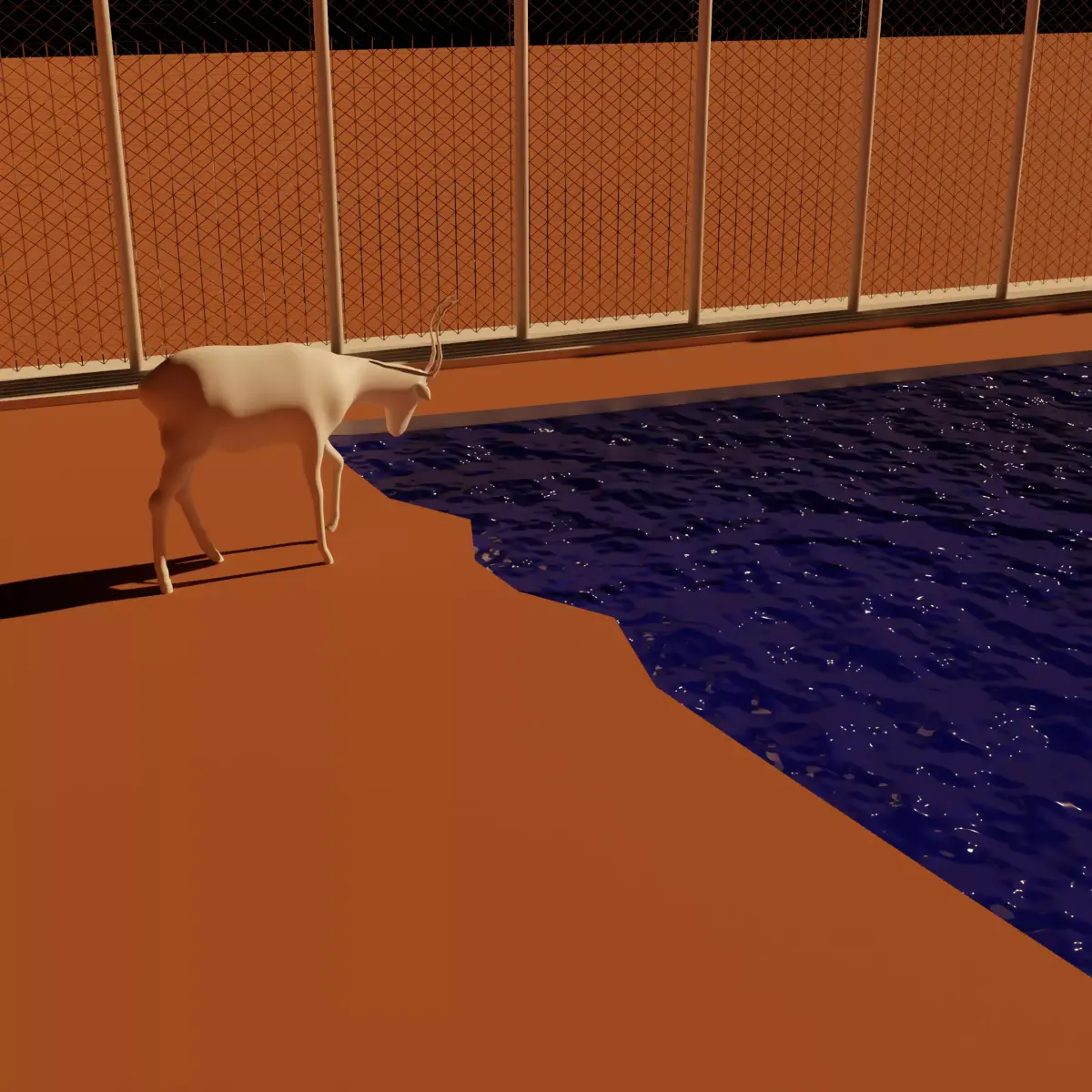 Antelpoe deer Low-poly 3D model
