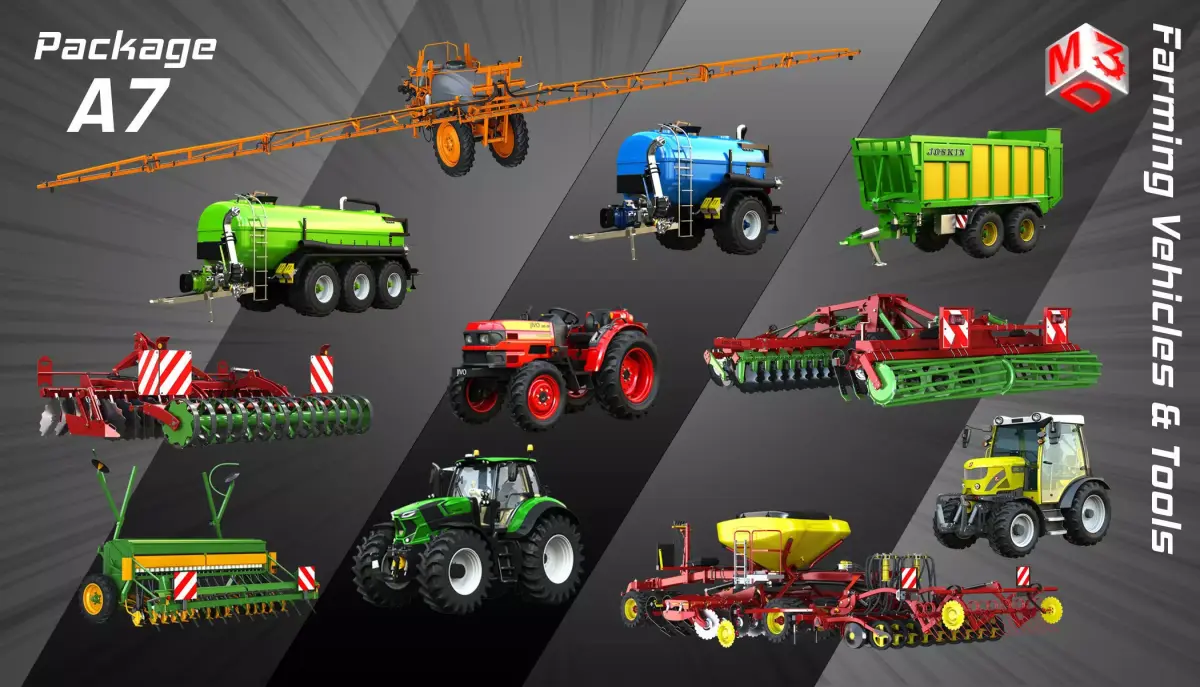 Farming Vehicles and Tools - Package7-Tractors and farming tools purchase