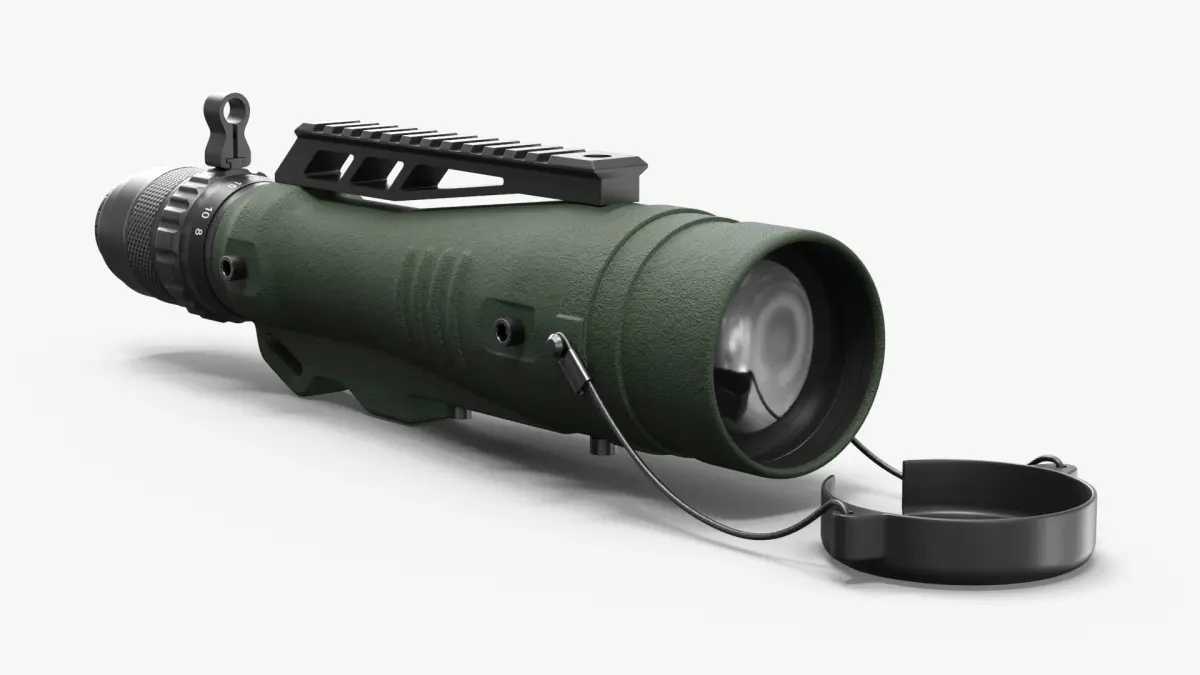 Long-Range Observation Scope Olive Green 3D model