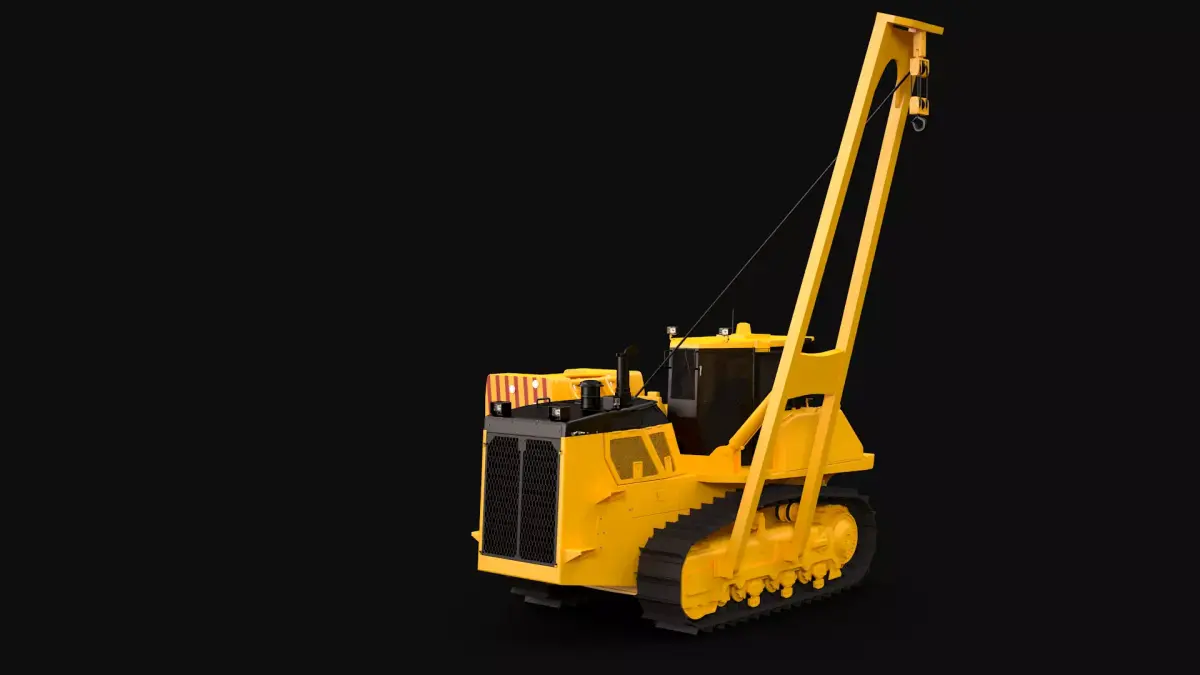 Generic Pipe Layer Crawler 3D model